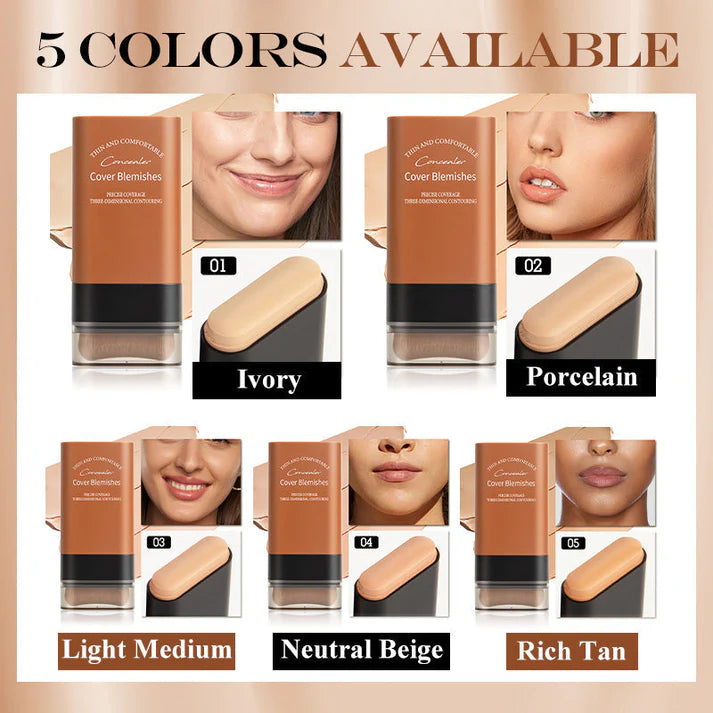 🎁2025 Hot Sale💕Hydrating Lightweight Foundation Stick with Brush