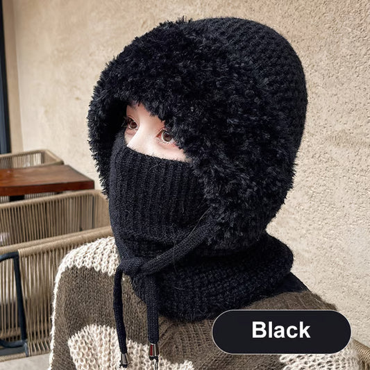 🔥Women's Winter One-Piece Knitted Beanie Scarf Mask 3-in-1 Balaclava