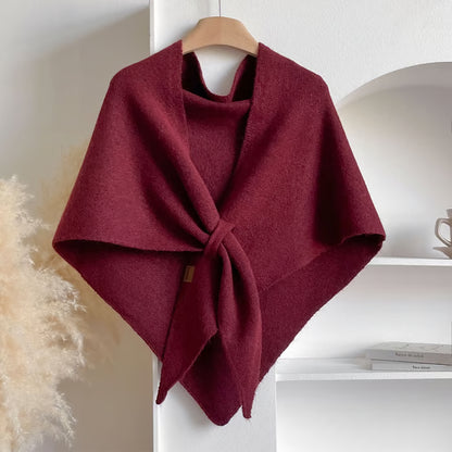 🍂Women's Solid-Color Cashmere Scarf🍁 Casual Soft Comfortable Shawl for Daily Wear