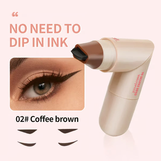 🍂 💰Rotating waterproof winged eyeliner stamp pen-Quick dry smudge proof liquid liner long lasting lazy makeup-tool