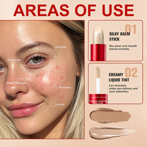 🖤Black Friday Offers⚡Dual-Ended Long-Lasting Lightweight Concealer